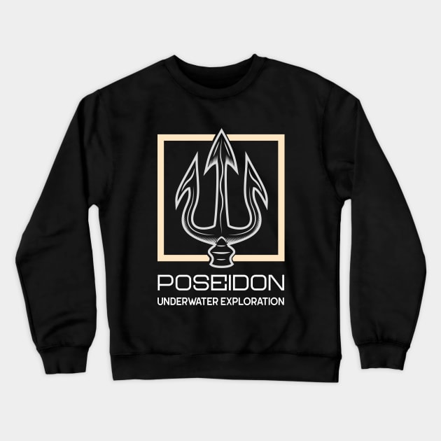 Poseidon Underwater Exploration Crewneck Sweatshirt by The Shirt Shack